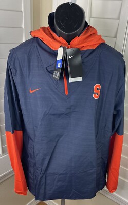Nike NCAA Syracuse University 1/4 Zip Jacket - CQ5235-419, Men s Large, NWT $100