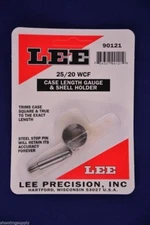 Lee 90121 Case Length Gauge & Shell Holder 25/20 WCF Winchester Center Fire