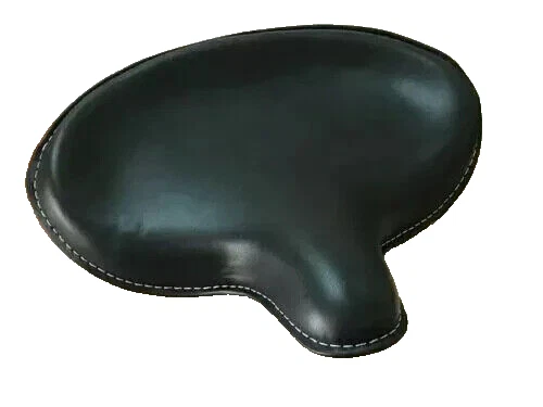 HARLEY WLA WLC VL UL EL WL KNUCKLEHEAD SOLO SEAT FLATHEAD BLACK Genuine Leather Foto 2 de 4