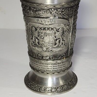 2 SKS Pewter Albrecht Durer Zinn Galerie German Beer Mug Stein Set