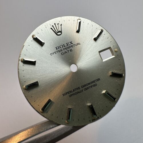 Rolex Date Argent Cadran pour 34mm Vintage 1500 1501 Quadrante T Swiss T - Photo 1 sur 3