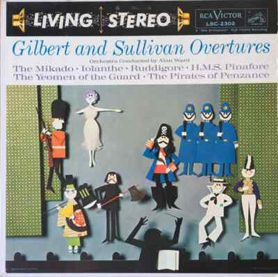LP Alan Ward Gilbert And Sullivan Overtures SHADED DOG NEAR MINT RCA Victor