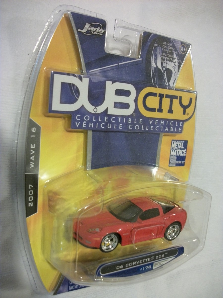 JADA TOYS DUB CITY DIECAST MODEL CAR RED 06 CORVETTE Z06