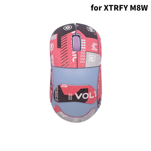 Mouse Sticker For Xtrfy M8W Mouse Grip Tape Skate Handmade Non Slip Lizard Skin - Afbeelding 13 van 13