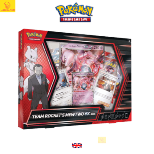 Pokemon SV10 Team Rocket's Mewtwo ex Box Destined Rivals Neu Englisch Sealed OVP