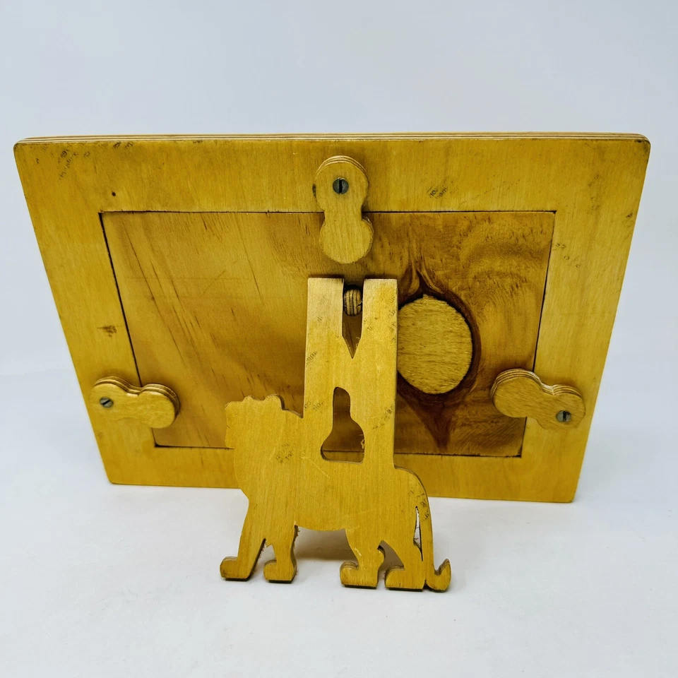 Marco de Fotos Hecho a Mano Retro Prensado Madera de Abedul Esmaltado Foto Tamaño 4x6 Tema Selva Foto 3 de 4