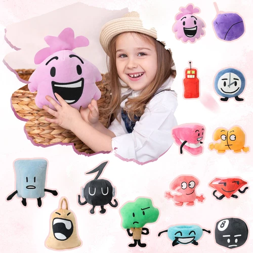 Battle for Dream Island Plush Toy BFDI Leafy Number Letter Stuffed Doll Kid Gift - Bild 11 von 365
