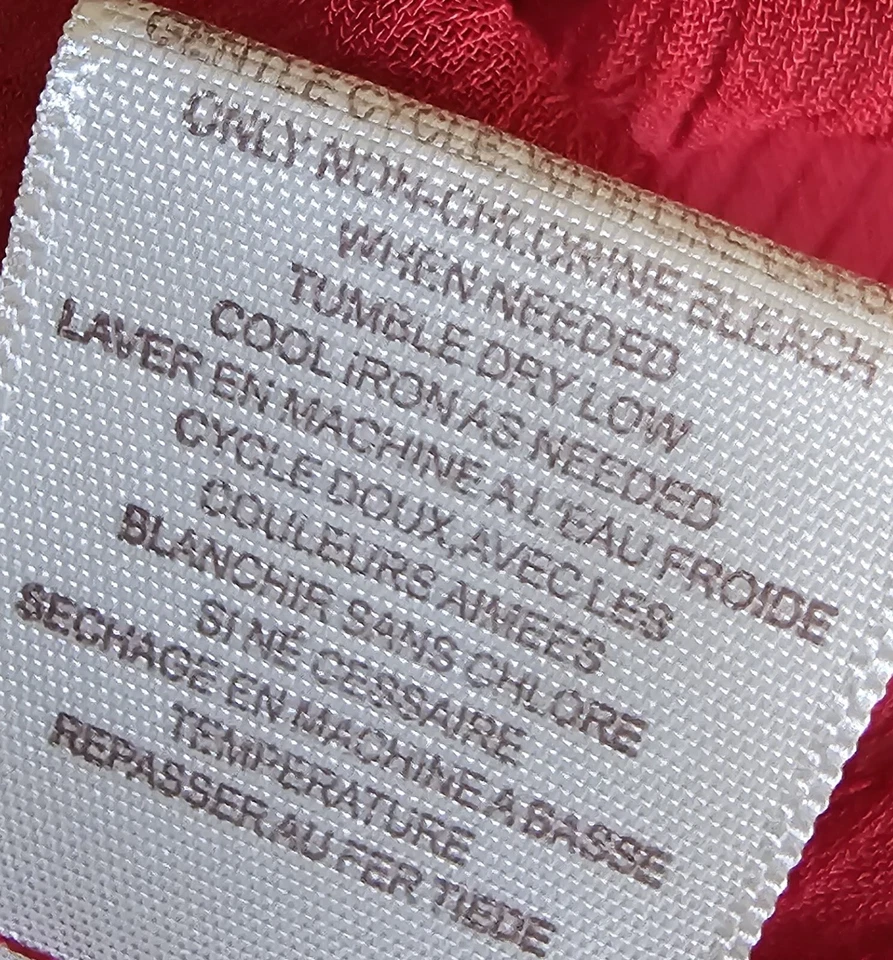 Love, Fire Womens Shirt Top Blouse Size XS X Small Red - Image 4 of 4