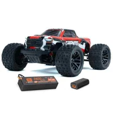 Arrma ARA2102T2 Granite Grom MEGA 4WD 1/18 Monster Truck RTR Red Battery &