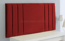 Plush Velvet Headboard 20"  Bed Head - Single, Double, King, Super King