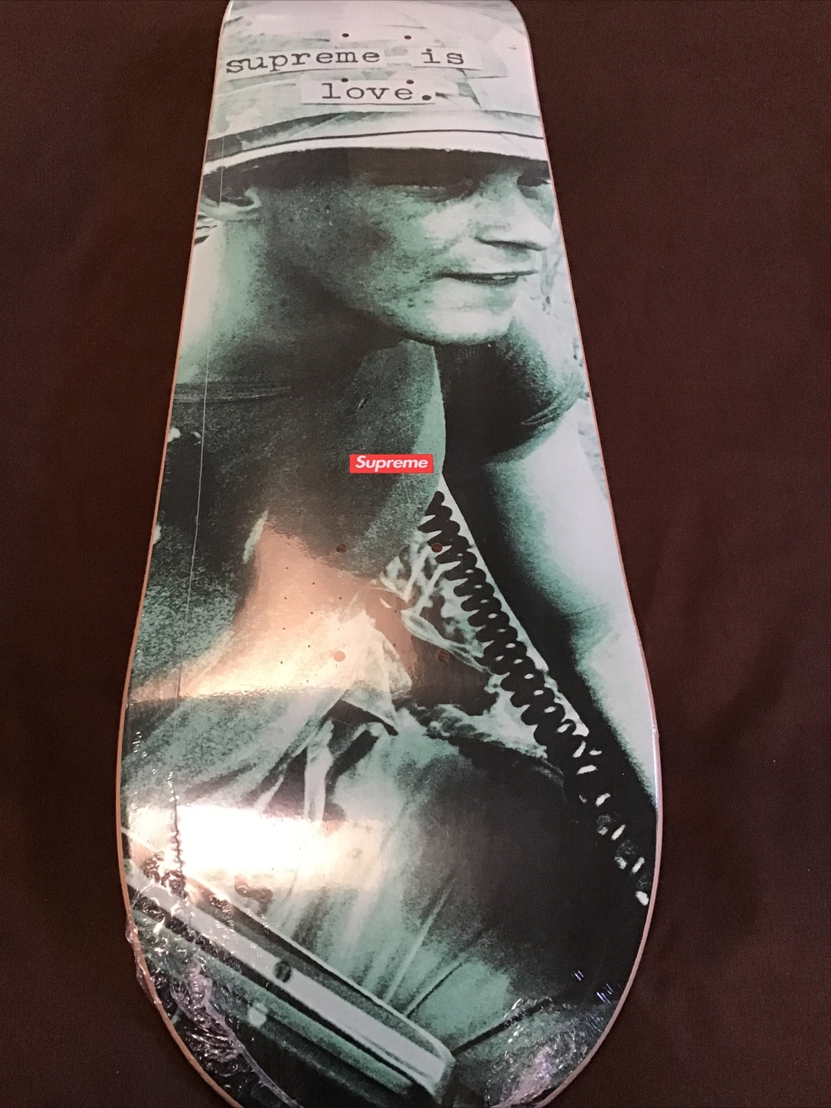 Supreme Skateboard Deck 8.25”  / Supreme Is Love / World Famous-image