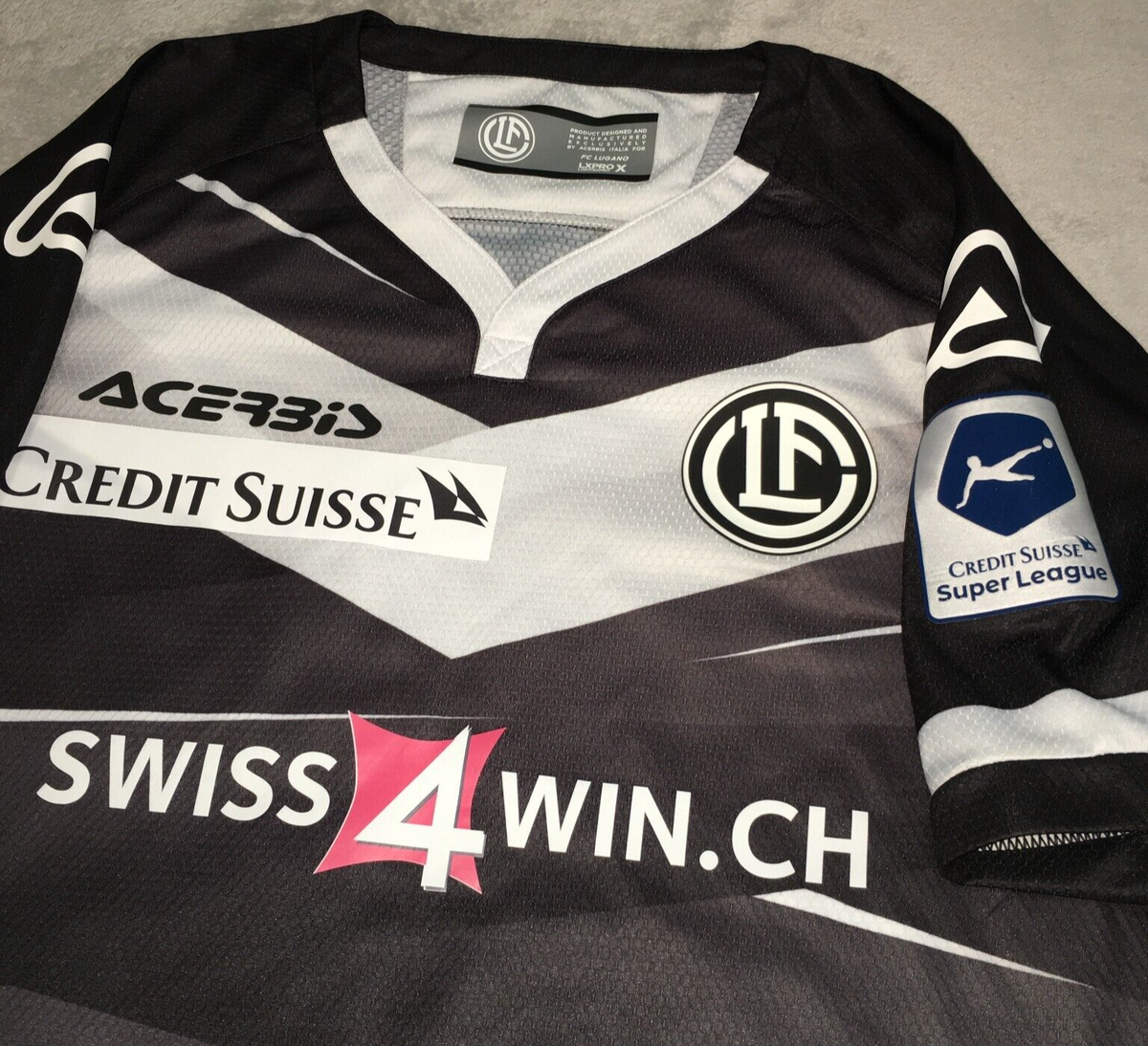 Chemise Football Lugano 2021-2022 #20 Custodio - Portée, Taille M