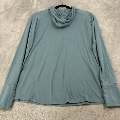 Free Fly Hoodie Women M Blue Bamboo Stretch Long Sleeve Casual Active Athleisure