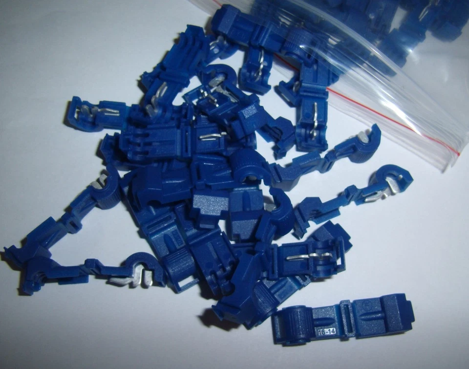 (20) Metra T-Tap/Male Insulated Connector Wire Terminals Quick Disconnect Combo - Image 2 of 4