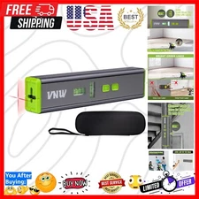 15Ft Magnetic Laser Level with Dual Bubble Vials - Perfect for Home Renovation