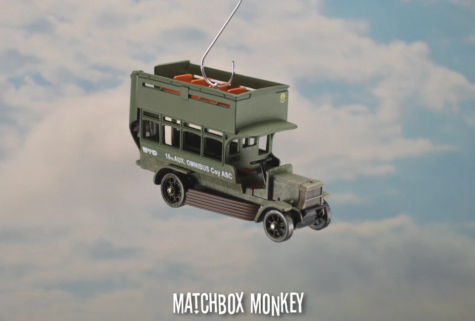 WWI British Army Troop Bus B Type B352 Custom Christmas Ornament 1/76 Carrier  - Image 3 of 4