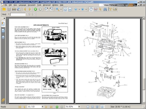 Carter WCFB AFB AVS ThermoQuad 4 Four Barrel Manuals - Bild 2 von 2
