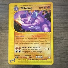 Nidoking 24/147 Aquapolis Rare Pokemon Card