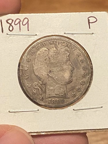 1899 P Barber Head Silver Half Dollar 90% Silver