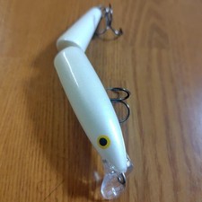 Rapala CDJ-11 Joint Minnow White Pearl Diving Fishing Lure Used