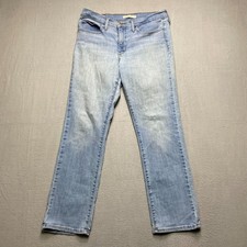 Levi's 314 Shaping Straight Womens Blue Casual Outdooor Denim Jeans Size 31