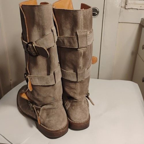 Fiorentini + Baker Eternity Biker Buckle Suede Womens Biker Boots Sz 39.5 - Picture 5 of 18