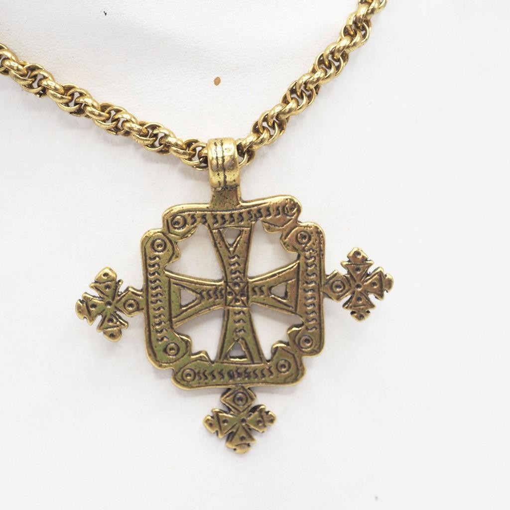 Alva Museum Replicas Aksum Coptic Cross Statement Pendant Smithsonian Institute