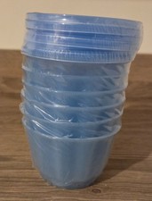 6x Individual Jelly Molds With Lids - Brand New!