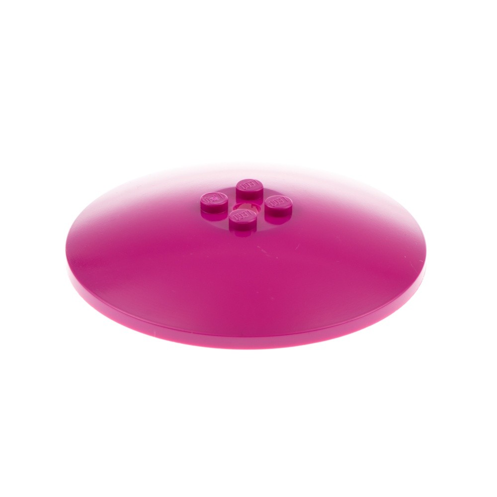1X Lego Sat Radar Dish 8X8 Magenta Shield Sign 6101851 35154 3961