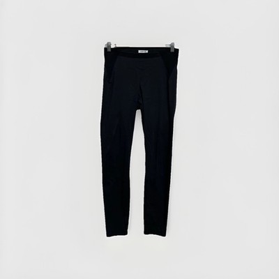 Helmut Lang Leggings Hose Damen Größe L Large schwarz Stretch Baumwolle Smart