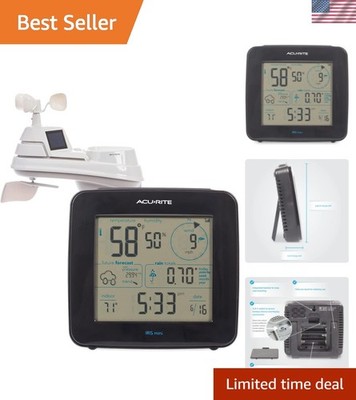 Iris Weather Station with Mini Wireless Display for Temperature, Humidity, Wi...