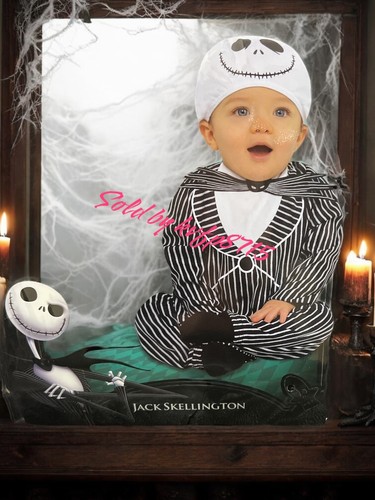 Jack Skeleton Baby Halloween Costume Size 6-12 Months Nightmare Before Christmas - Picture 1 of 3