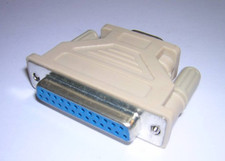 9-Pin DB9 Male to 25-Pin DB25 Female RS-232 Serial Port Adapter DB9M DE9M DB25F