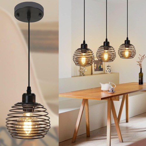 1-Light Kitchen Island Lighting, Farmhouse Dining Room Pendant Light Fixtures...