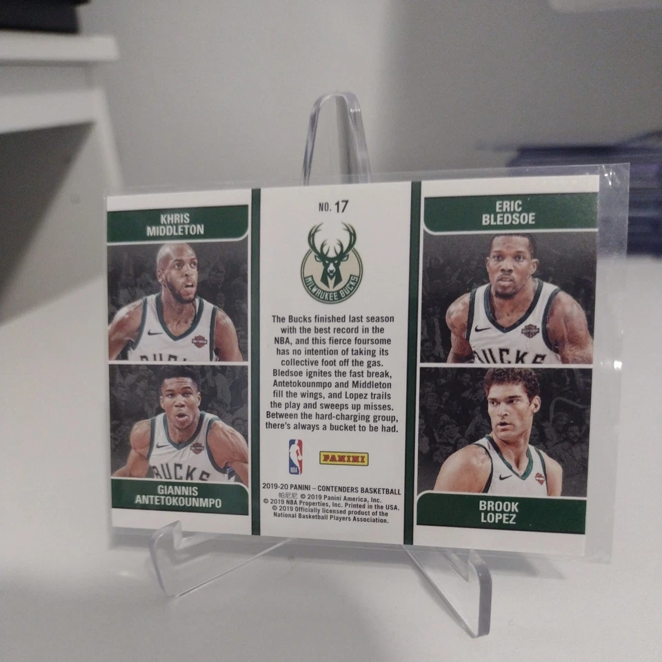 Giannis, Khris, Eric, Brook 2019-2020 Team Quads 🟢⚫ Milwaukee Bucks ⚫🟢 - image 2 of 2