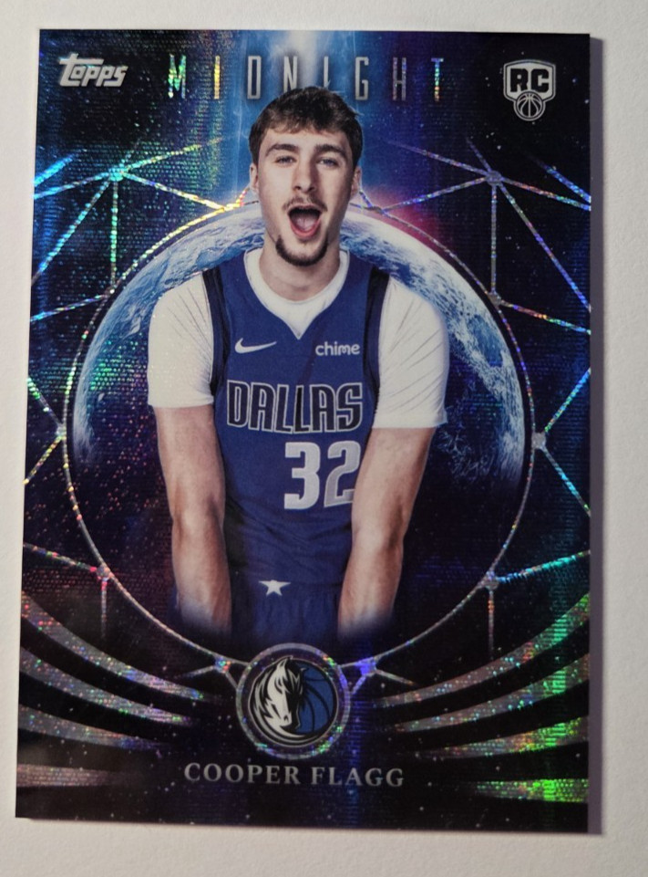 2025 Topps Midnight Cooper Flagg RC Moonfall Moon Beam SP Mavericks Rookie 🔥