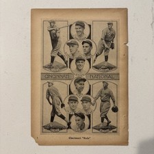 1926 Eppa Rixey HOF Cincinnati Reds Team Picture Antique Vintage Baseball