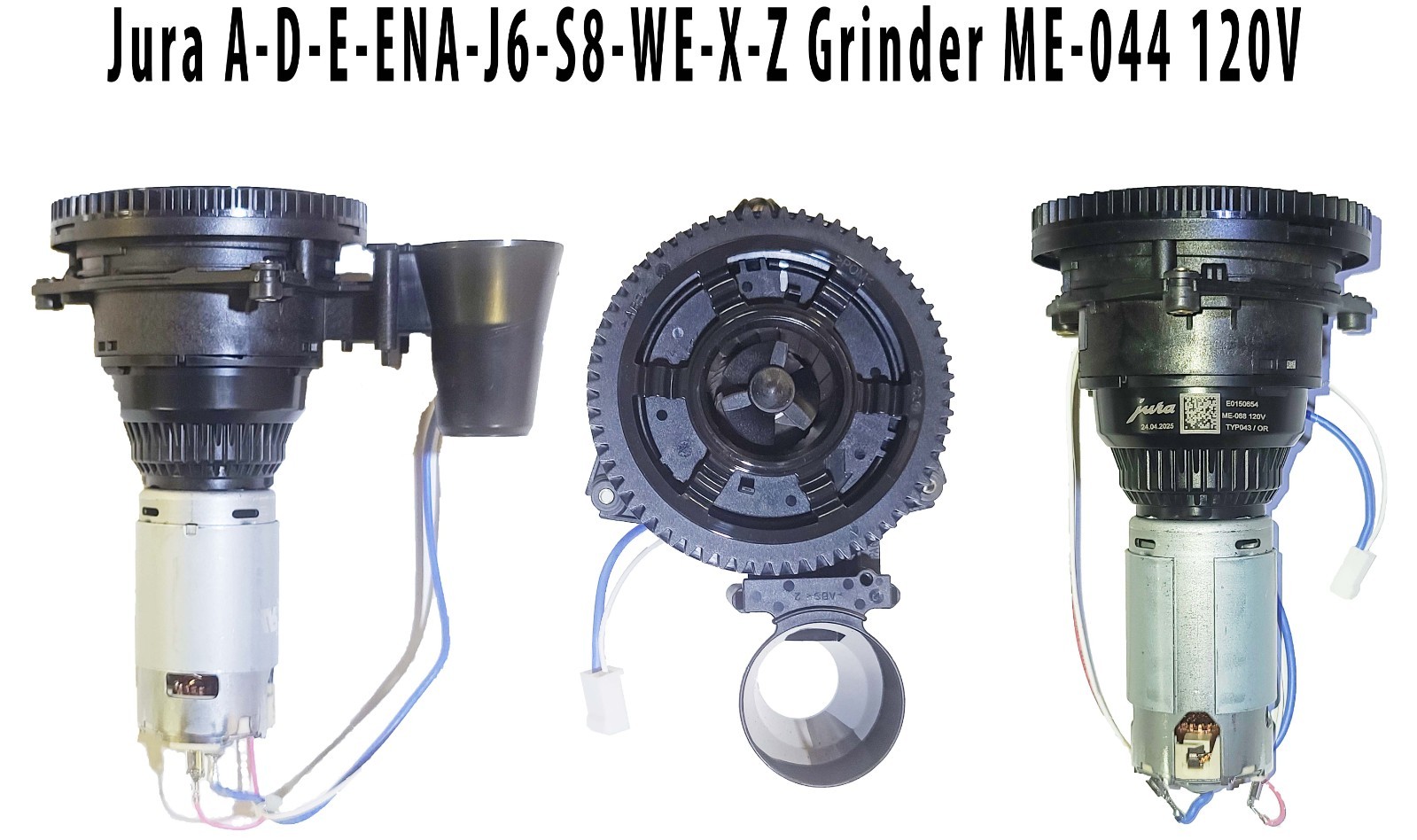 NEW OEM Jura A-D-E-ENA-J6-S8-WE-X-Z Bean Grinder ME-044 120V