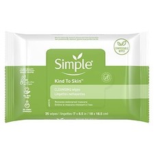 Simple Kind to Skin Facial Wipes Gentle and Effective Makeup Remover...