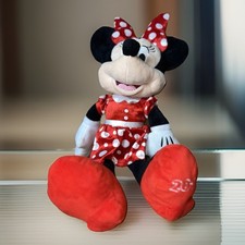 2016 Disney Minnie Mouse 24" Plush Red Polka Dot Dress Excellent Used Condition
