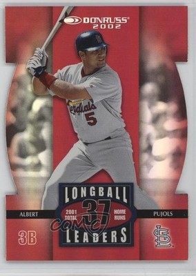 2002 Donruss Longball Leaders Seasonal Sum Die-Cut 19/37 Albert Pujols 4f5