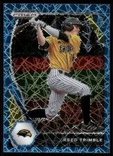 2021 Panini Prizm Draft Picks Prizms Carolina Blue Velocity #65 Reed Trimble BB