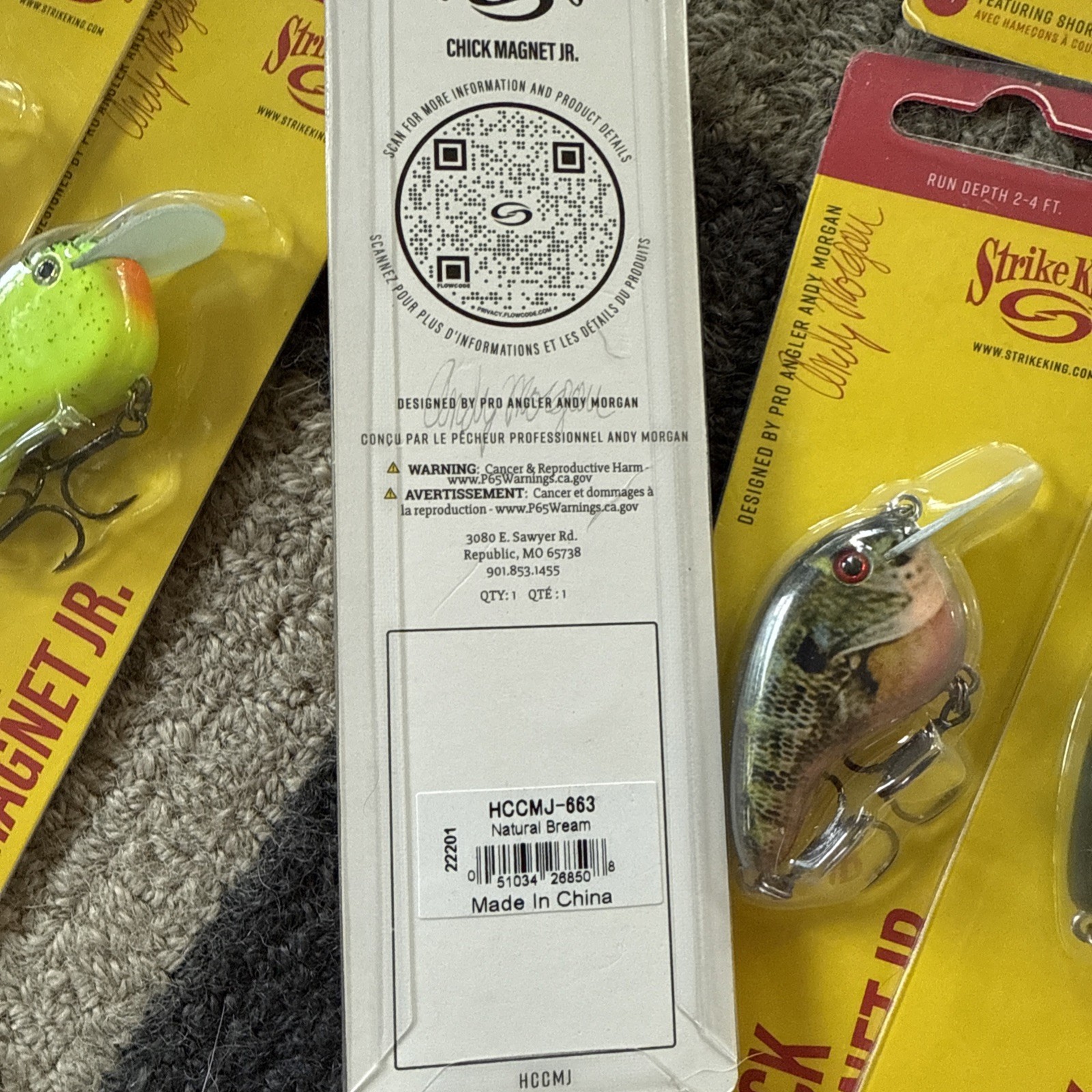 Lot of 12 New Assorted Strike King Chick Magnet  JR Crankbait Fishing Lure - Image 9