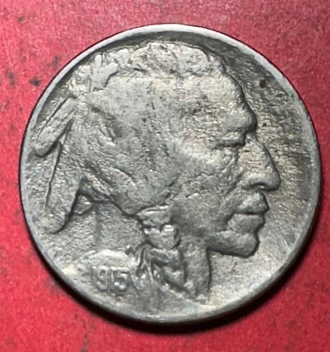 1915D US Buffalo Nickel! "Denver" Mint! Choice VF Details! Old US Coin!