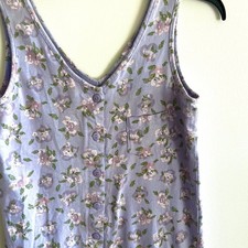 Vintage Rampage 90’s PUrple Dress Full Button Floral Size Medium Coquette Flirty