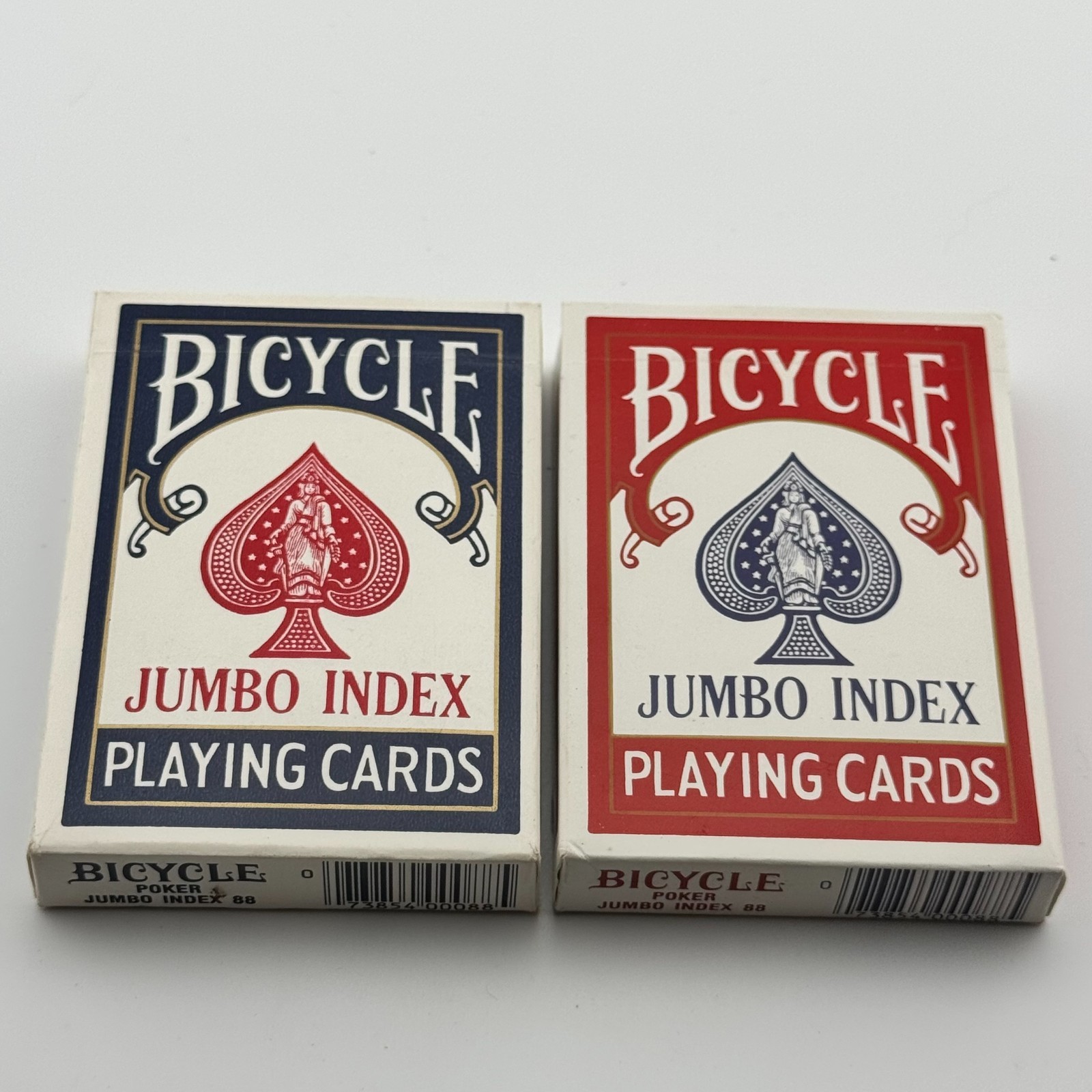 Jumbo Index Playing Cards Poker 88 Red Blue 2 Decks Sealed
