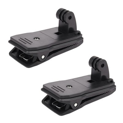 2X  für Go Pro Zubehör 360-Grad-Rucksack  Release Hat Clip Fast Clamp Mount S5S8