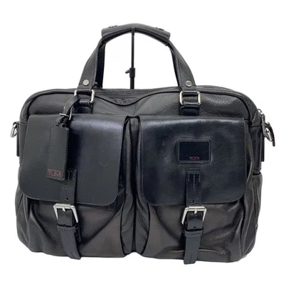Porte-documents TUMI TOWN HOUSE en cuir noir pour hommes sac Boston Business ... - Photo 1/4