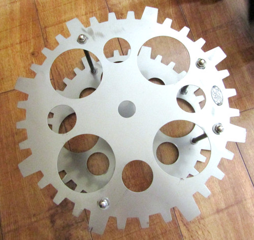 Wine Rack Industrial Sheet Metal Sculpture - Man Cave - Bar - Game Room