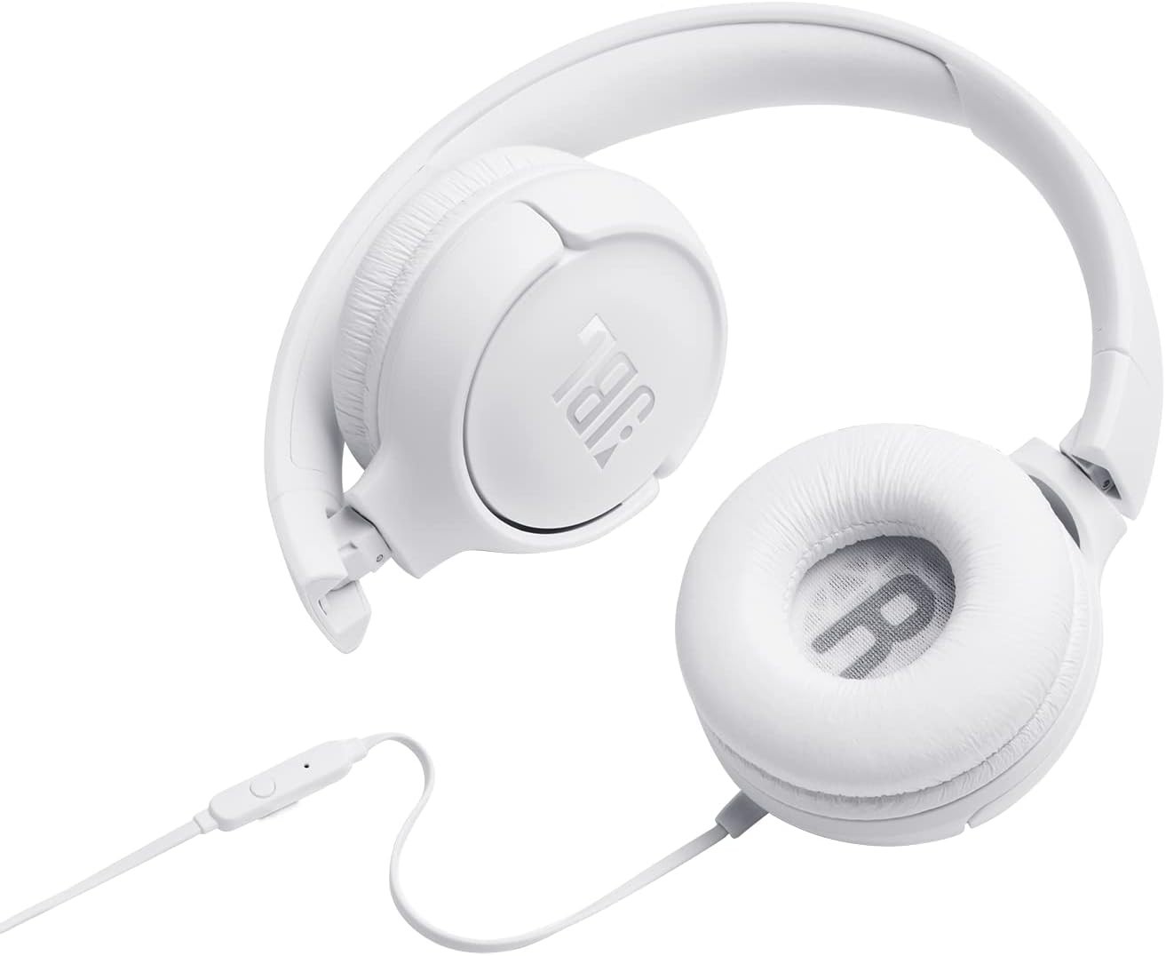 JBL Tune 500 On-Ear Lightweight Foldable Headphones with Pure Bass Sound (Wired)